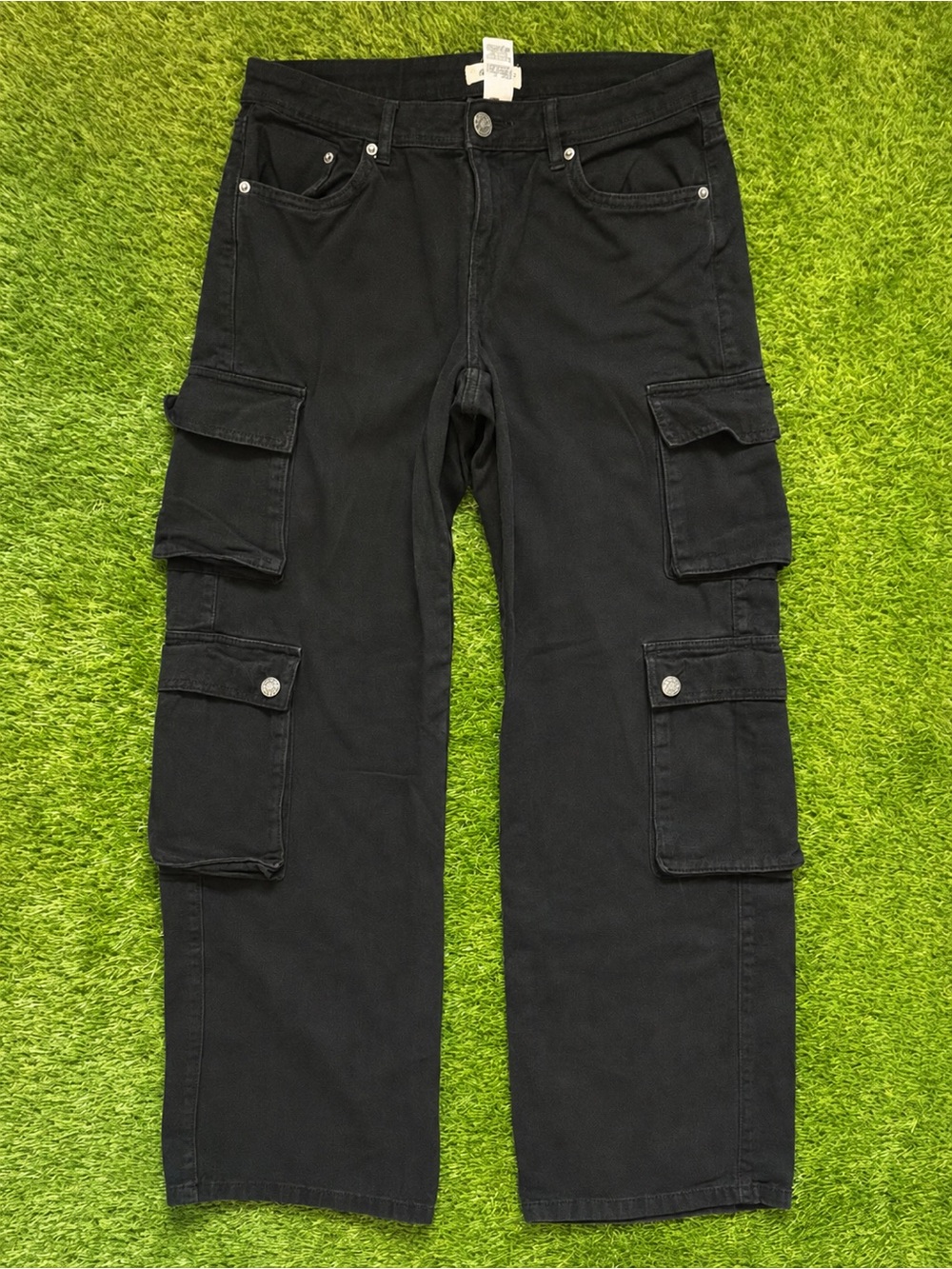 Garage Black High Rise Cargo Pants Size 7